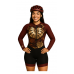 Macaquinho Ciclismo Bike Forro Gel - ML - D80 Abst 08 2025 - Feminino